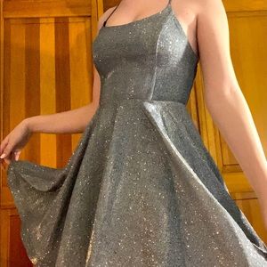 Silver Glittery Party Dress NWT